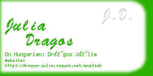 julia dragos business card